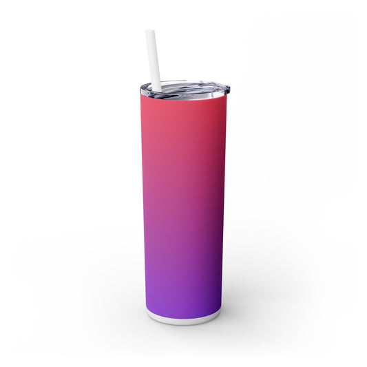 Faded Color Tumbler with Straw, 20oz