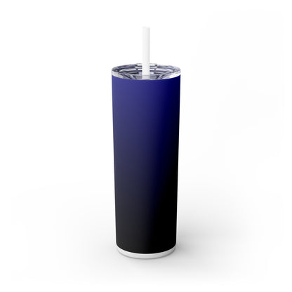 Faded Color Tumbler with Straw, 20oz